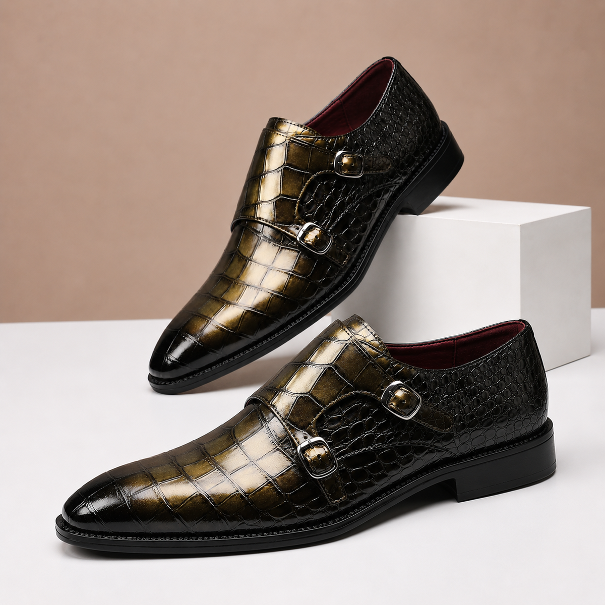 Wesley Embossed Leather Shoes