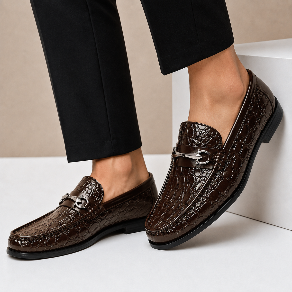 Hayes Cowhide Leather Loafers