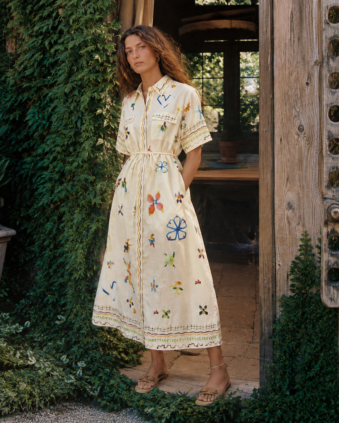 Hattie Belted Shirt Dress