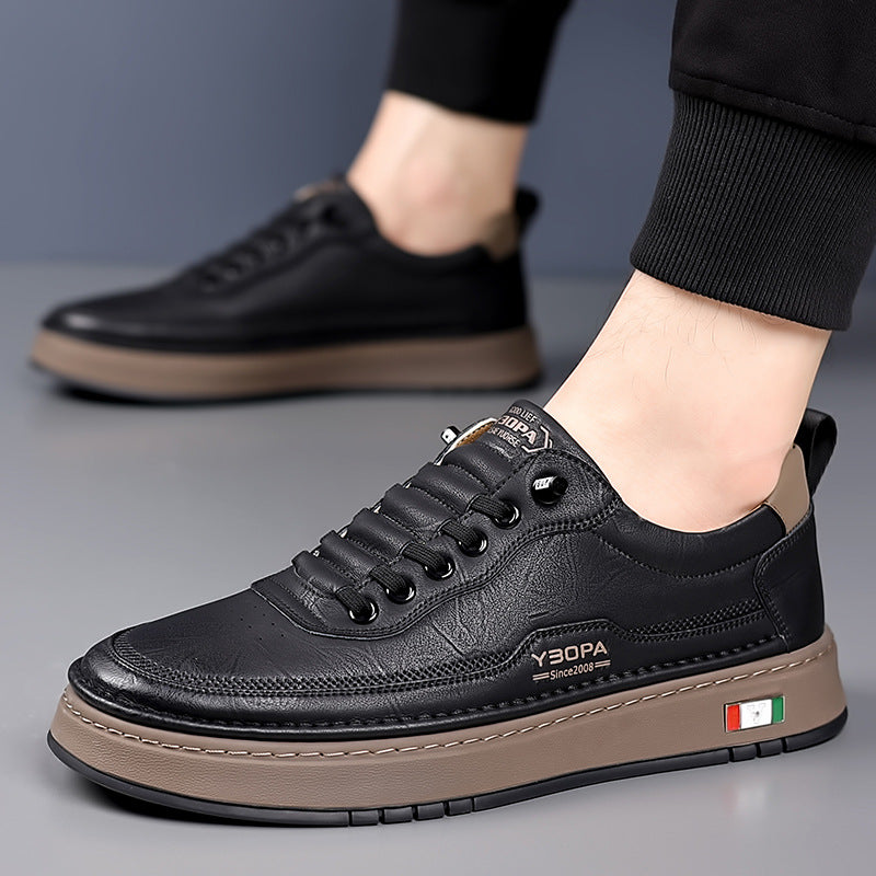 Halston Leather Sneakers