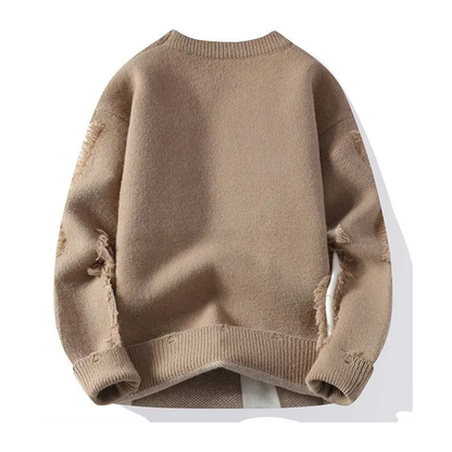 Apex Distressed Crew Sweater