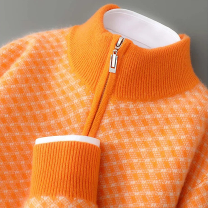 Ellis Merino Quarter-Zip Cardigan