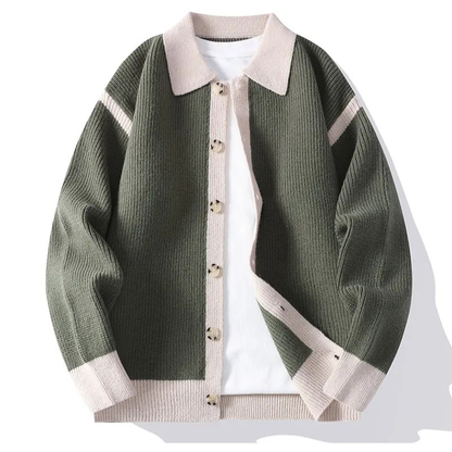 Westbridge Varsity Knit Cardigan