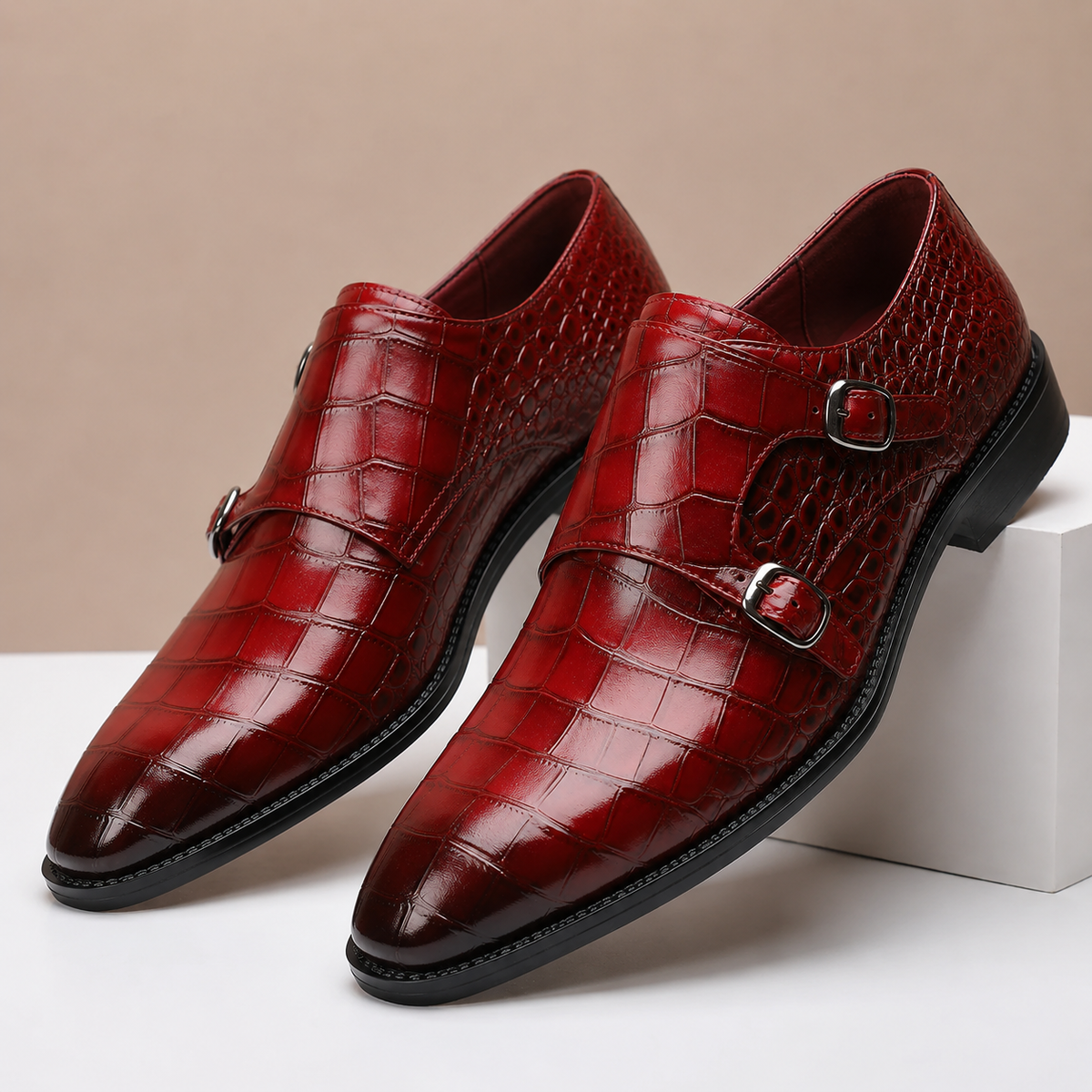 Wesley Embossed Leather Shoes