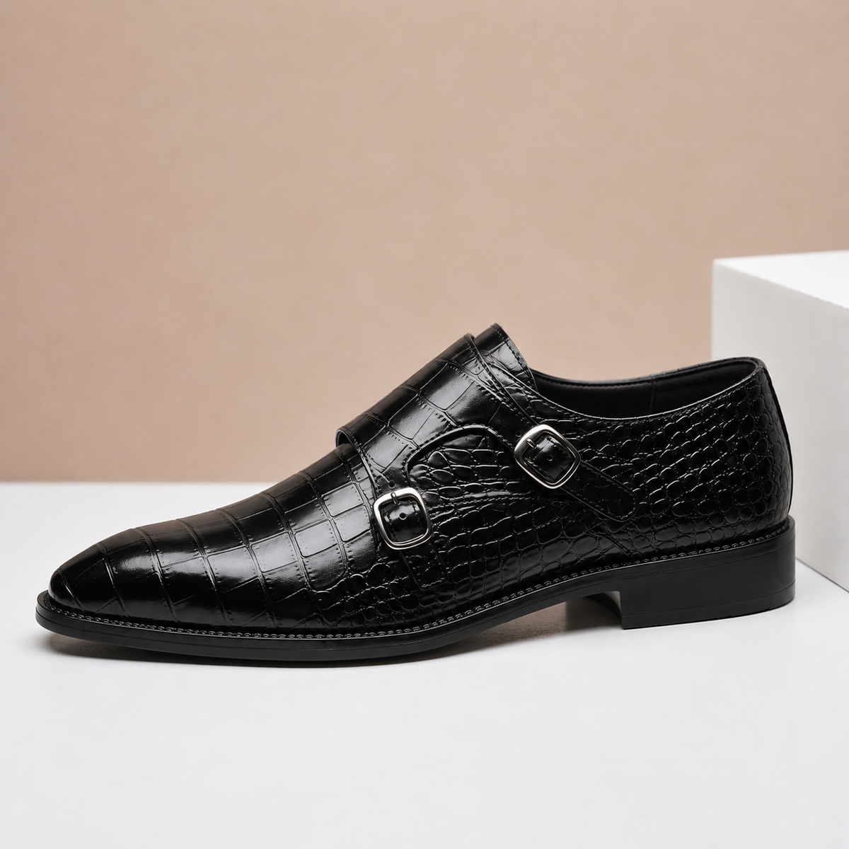 Wesley Embossed Leather Shoes