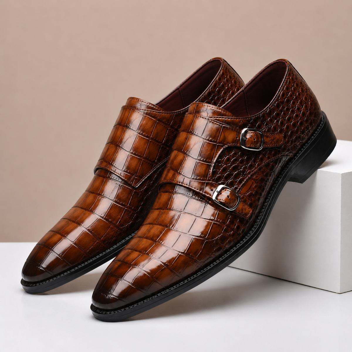 Wesley Embossed Leather Shoes