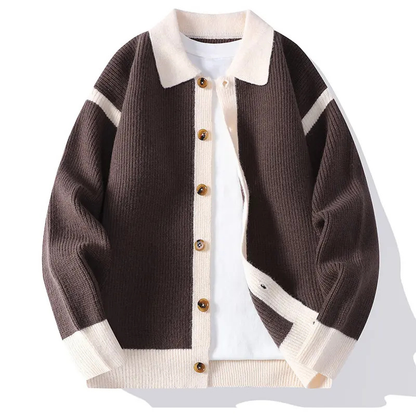 Westbridge Varsity Knit Cardigan