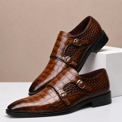 Wesley Embossed Leather Shoes