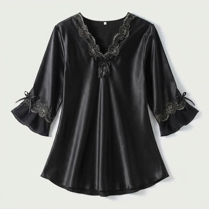 Poppy Satin Pajama Set