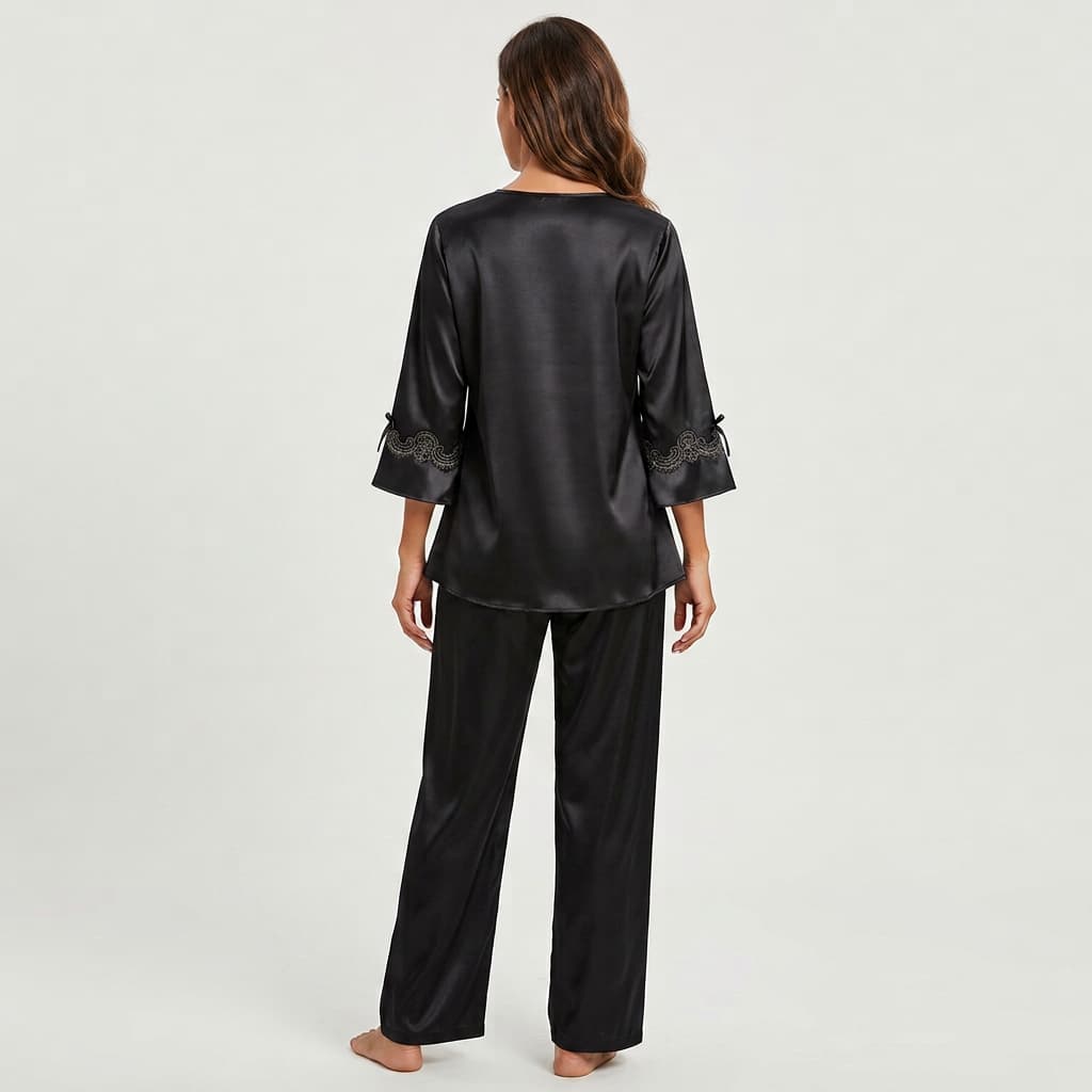 Poppy Satin Pajama Set
