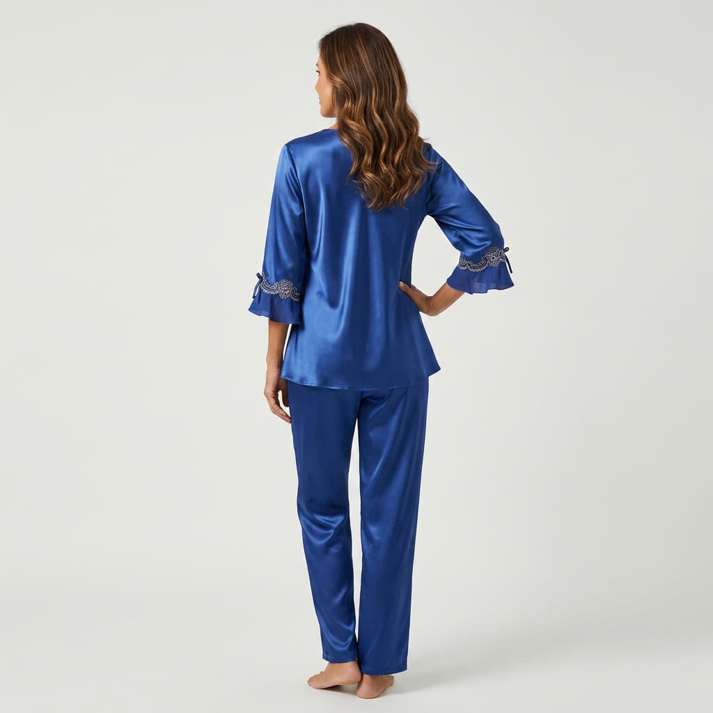 Poppy Satin Pajama Set