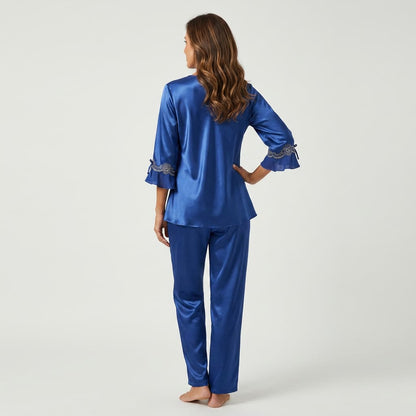 Poppy Satin Pajama Set