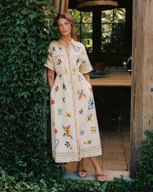 Hattie Belted Shirt Dress