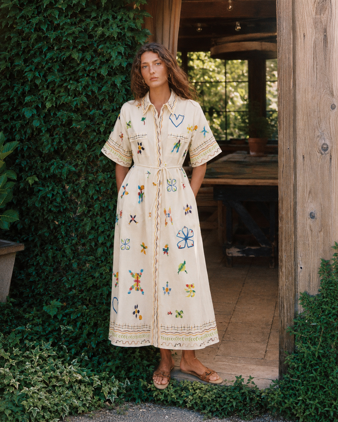 Hattie Belted Shirt Dress