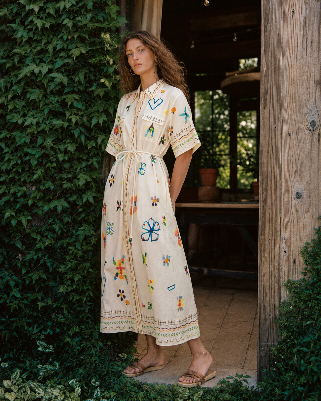 Hattie Belted Shirt Dress