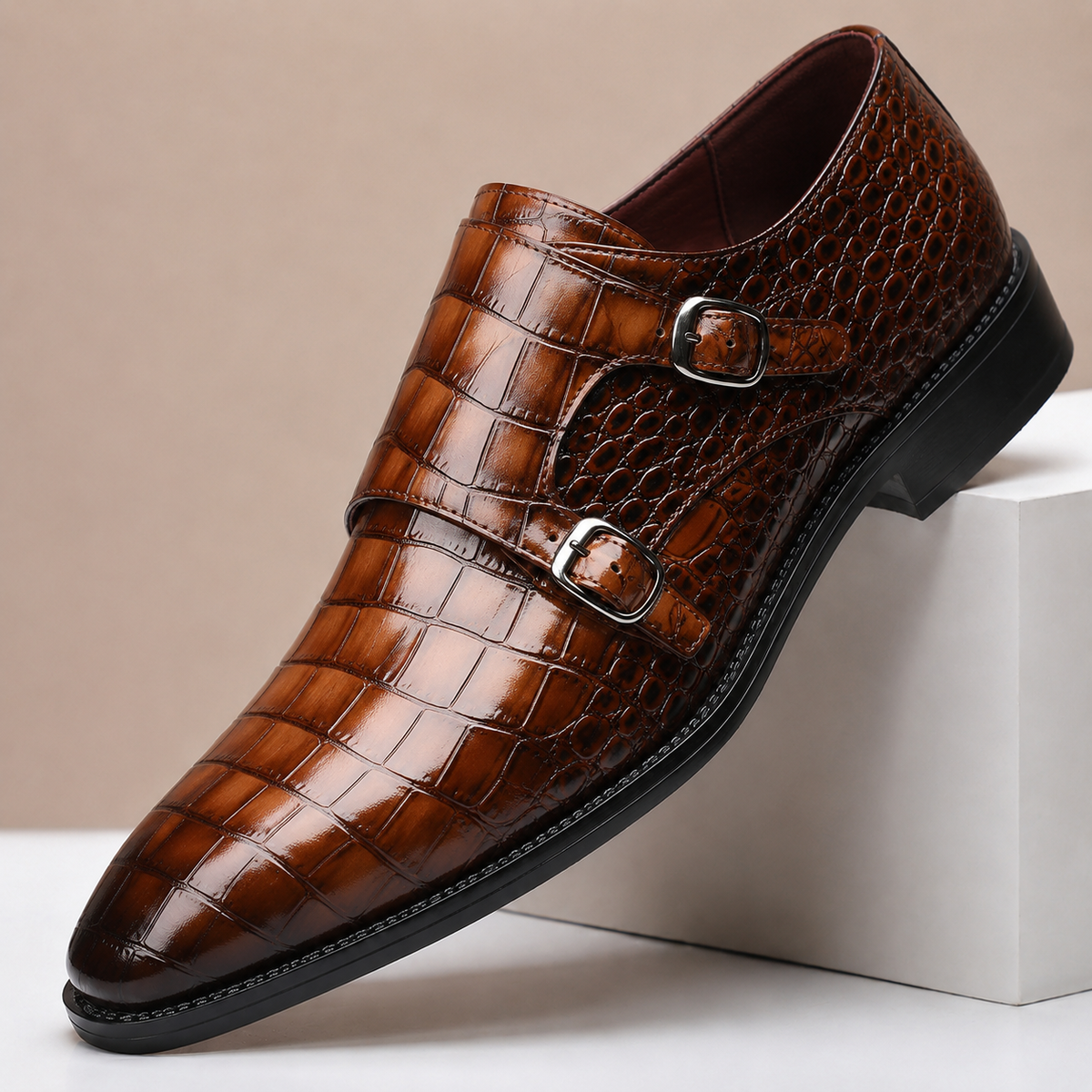 Wesley Embossed Leather Shoes