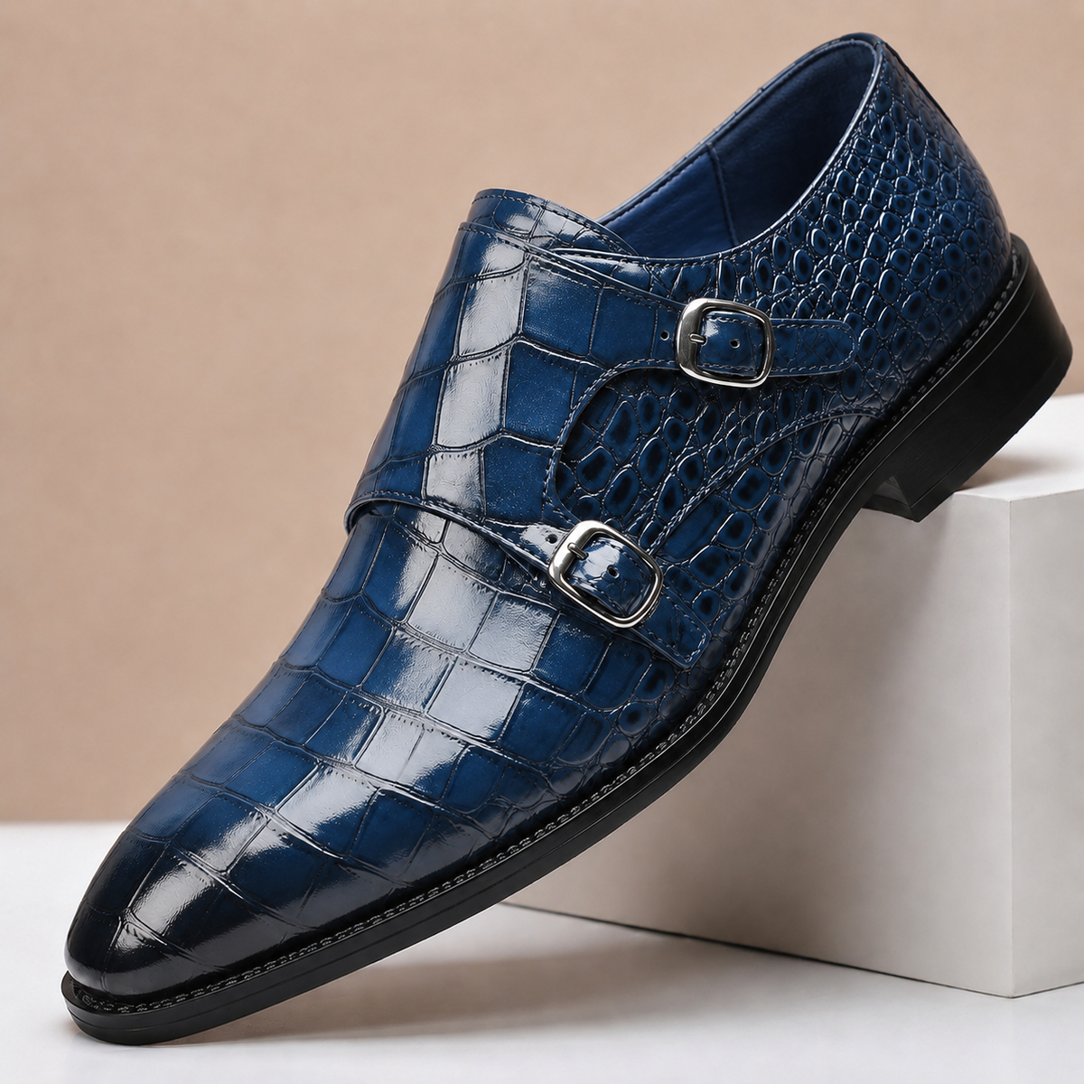 Wesley Embossed Leather Shoes
