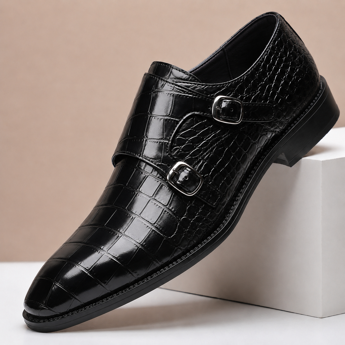 Wesley Embossed Leather Shoes