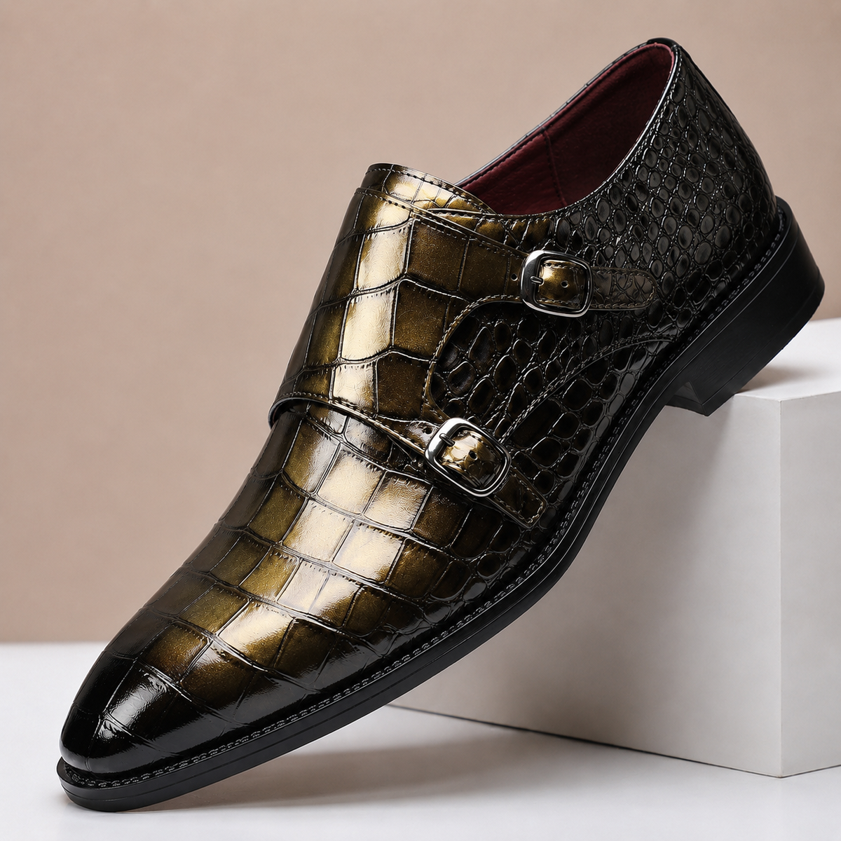 Wesley Embossed Leather Shoes