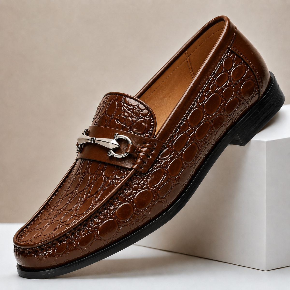 Hayes Cowhide Leather Loafers