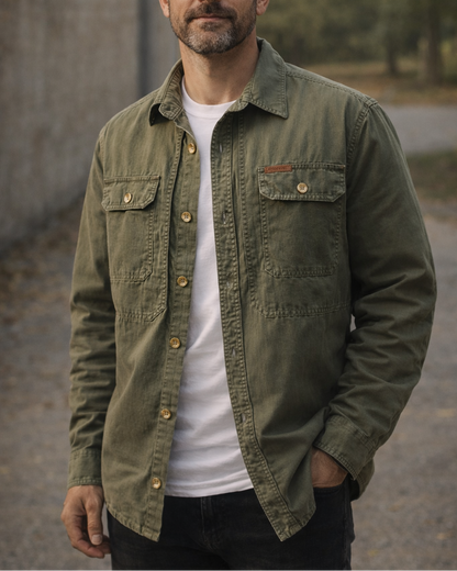 Bennett Double-Pocket Utility Overshirt