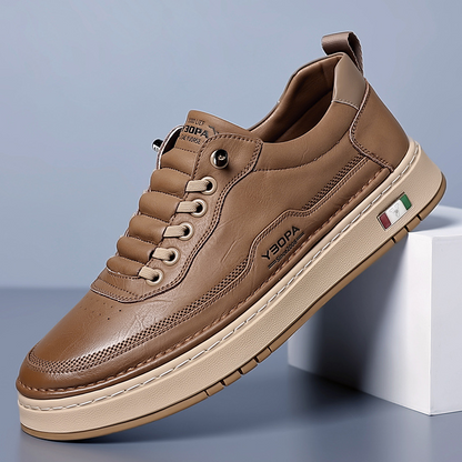 Halston Leather Sneakers