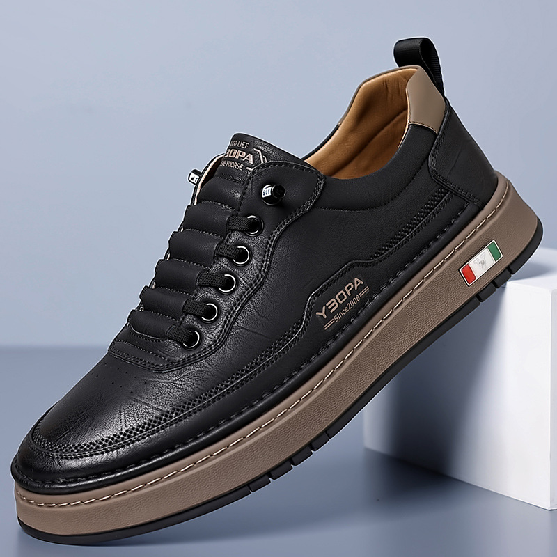 Halston Leather Sneakers