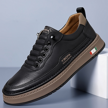 Halston Leather Sneakers