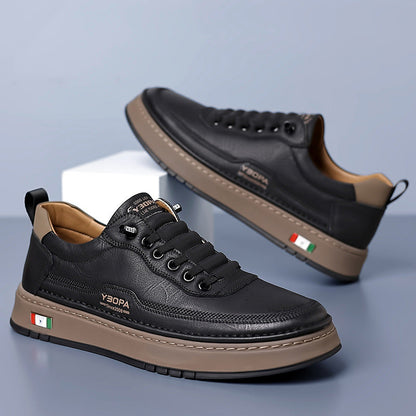 Halston Leather Sneakers