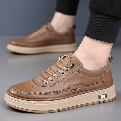 Halston Leather Sneakers