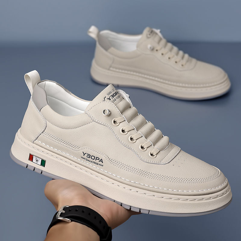 Halston Leather Sneakers