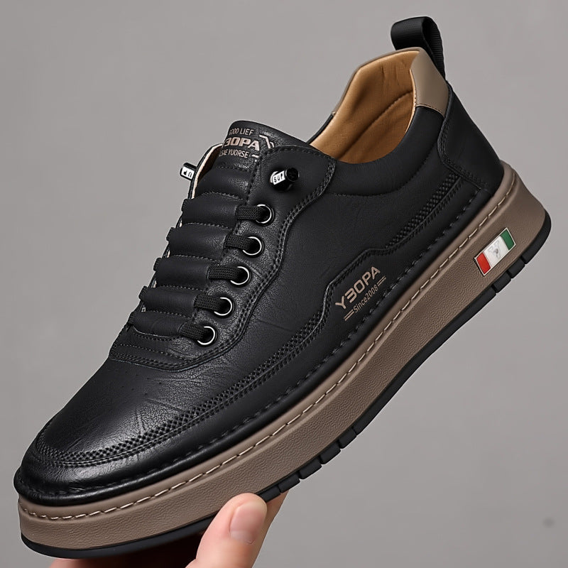 Halston Leather Sneakers