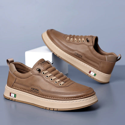 Halston Leather Sneakers