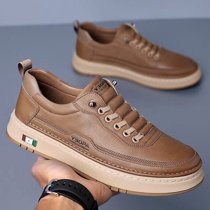 Halston Leather Sneakers