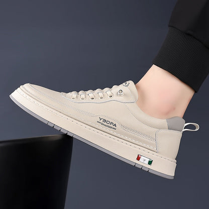 Halston Leather Sneakers