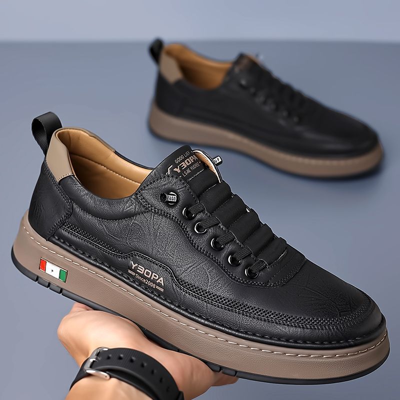 Halston Leather Sneakers