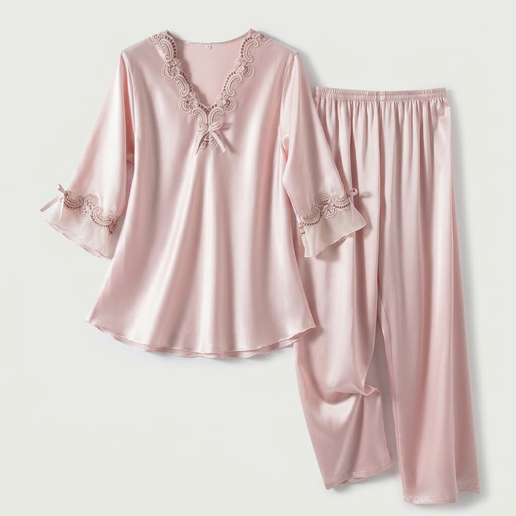 Poppy Satin Pajama Set