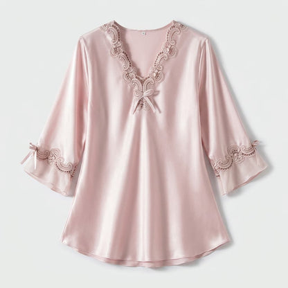 Poppy Satin Pajama Set
