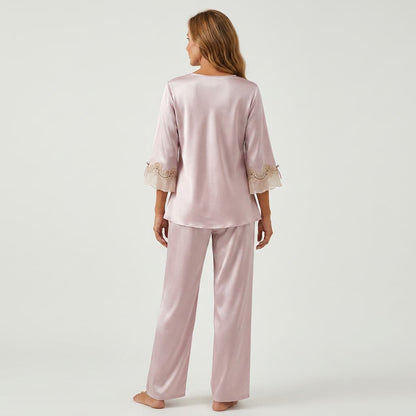 Poppy Satin Pajama Set