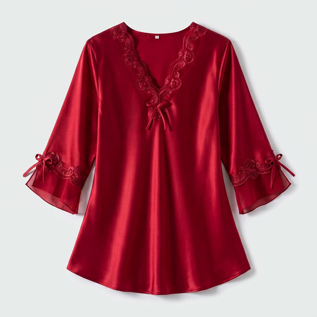 Poppy Satin Pajama Set