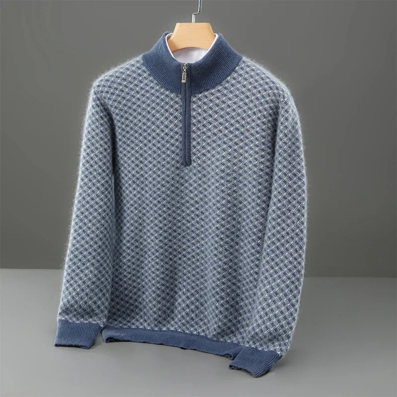 Ellis Merino Quarter-Zip Cardigan