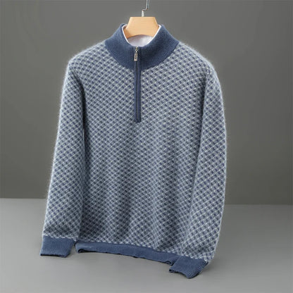 Ellis Merino Quarter-Zip Cardigan