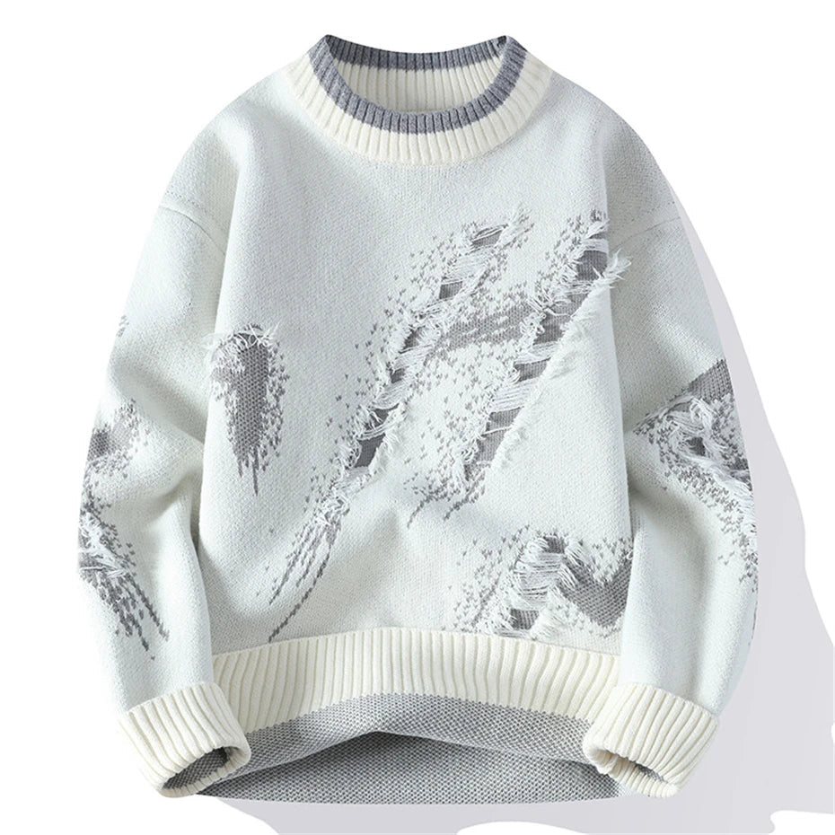 Layton Distressed Crewneck Sweater