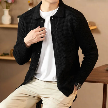 Weston Waffle-Knit Cardigan