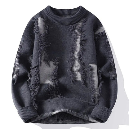 Apex Distressed Crew Sweater