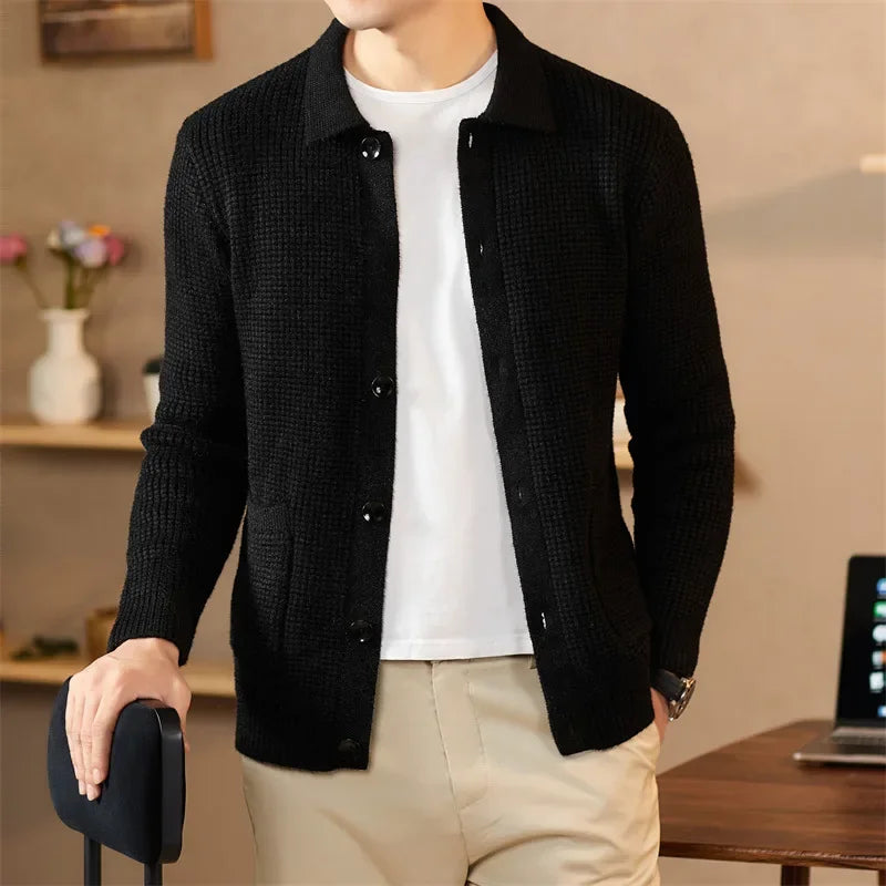 Weston Waffle-Knit Cardigan