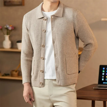 Weston Waffle-Knit Cardigan