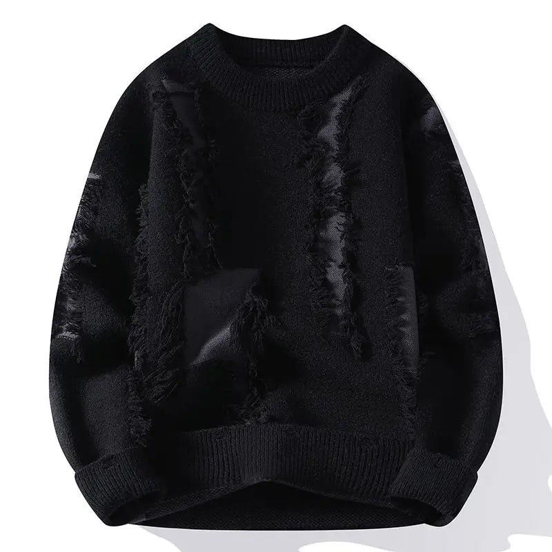 Apex Distressed Crew Sweater