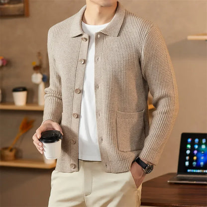 Weston Waffle-Knit Cardigan