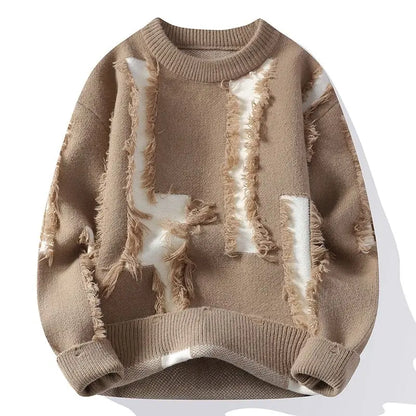Apex Distressed Crew Sweater